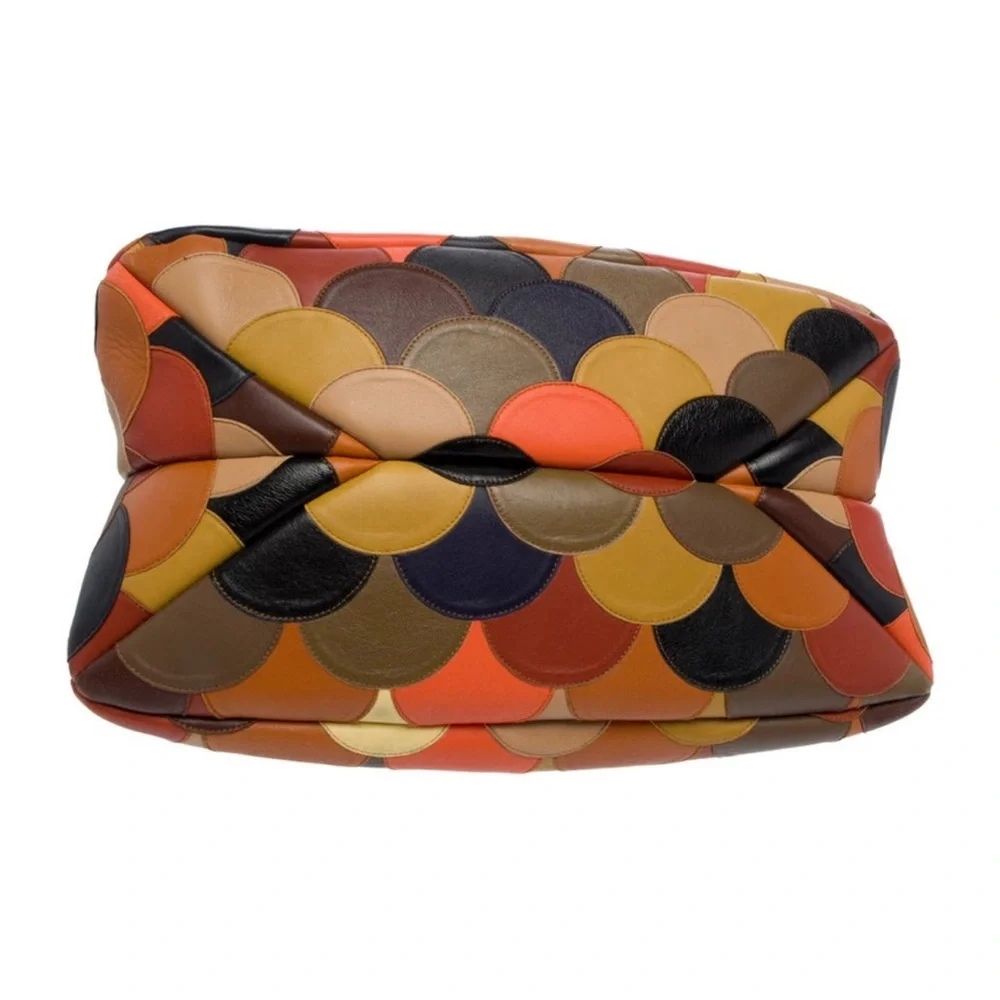 CHLOÉ Juana Colorblock Scallop Patchwork Shoulder Bag - Picture 6 of 9